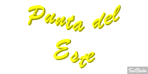 Punta del Este Efecto de texto