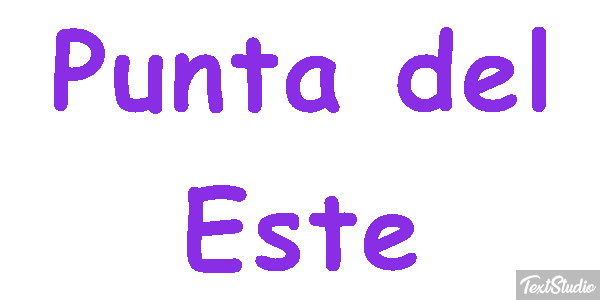 Punta del Este Efecto de texto