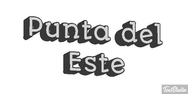 Punta del Este Efecto de texto