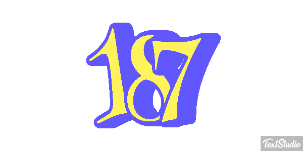 187 Efecto de texto