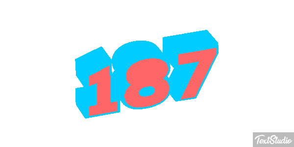 187 Efecto de texto