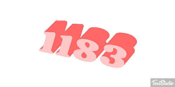 1183 Text effect