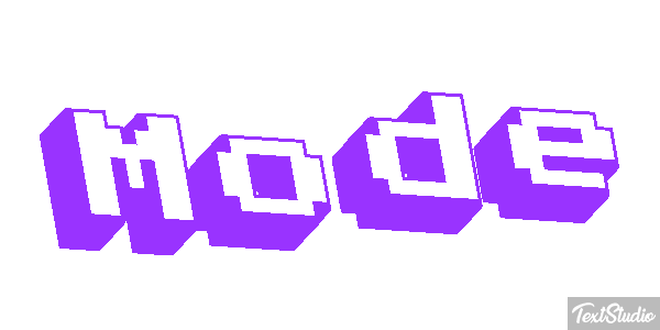 Mode Текстовый эффект