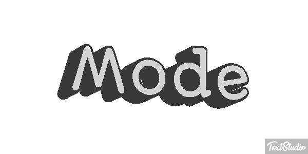 Mode Текстовый эффект