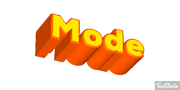 Mode Текстовый эффект
