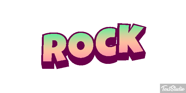 Rock Efekt tekstowy