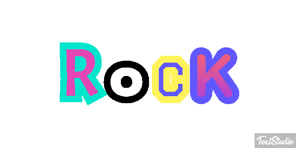 Rock Efekt tekstowy