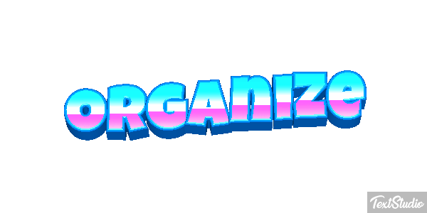 Organize Text effect