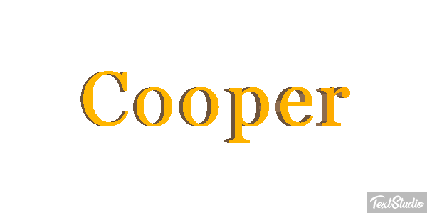Cooper Effetto testo
