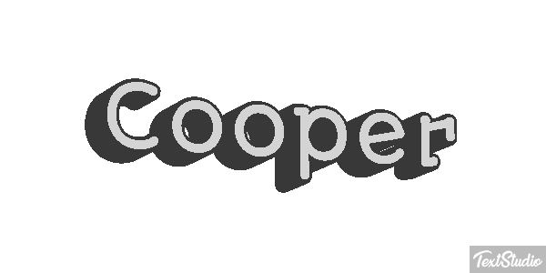 Cooper Effetto testo