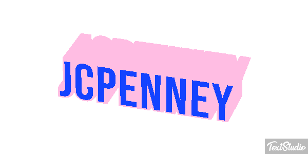 Jcpenney Text effect