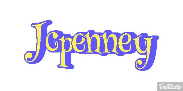 Jcpenney Text effect
