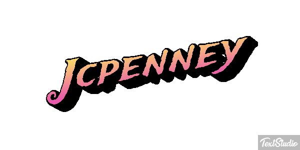 Jcpenney Text effect