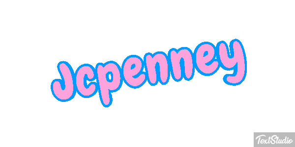 Jcpenney Text effect