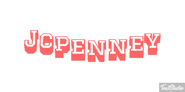 Jcpenney Text effect