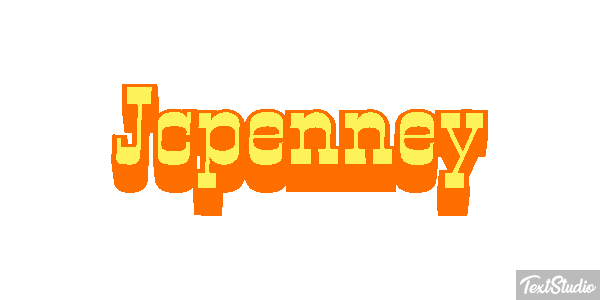 Jcpenney Text effect