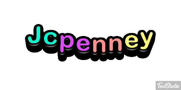 Jcpenney Text effect