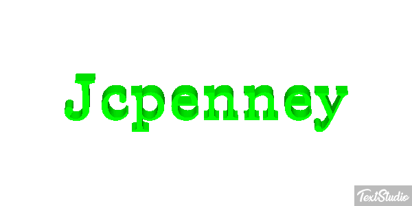 Jcpenney Text effect