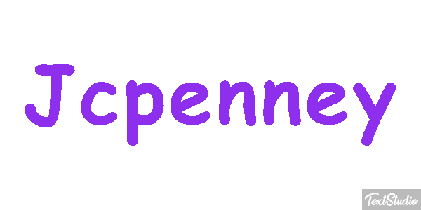Jcpenney Text effect