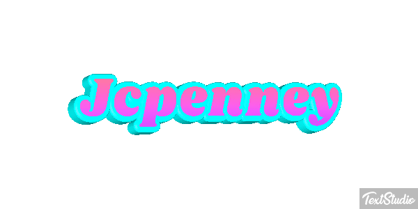 Jcpenney Text effect