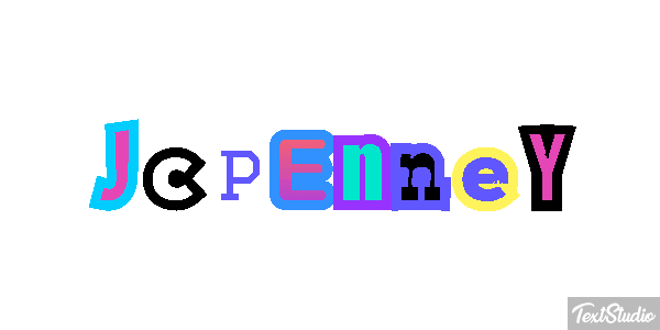 Jcpenney Text effect