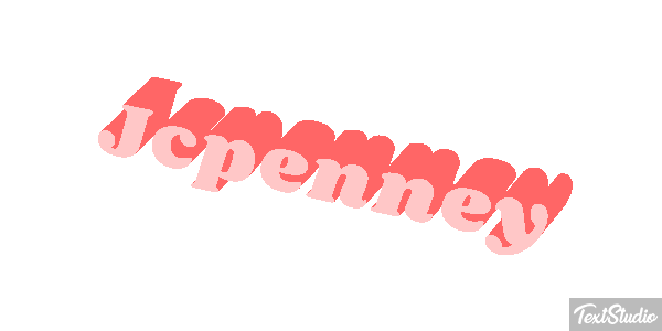 Jcpenney Text effect
