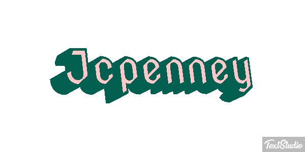 Jcpenney Text effect