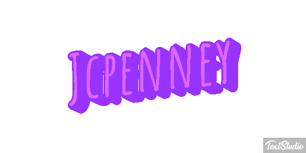 Jcpenney Text effect