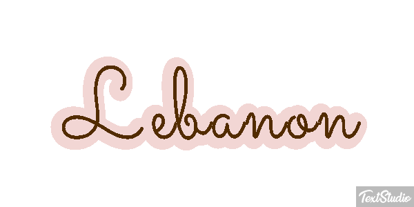 Lebanon Text effect
