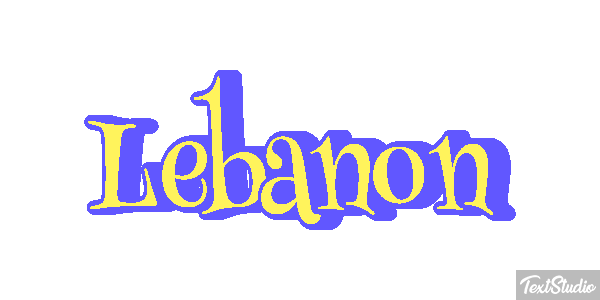 Lebanon Text effect