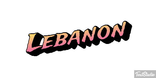 Lebanon Text effect