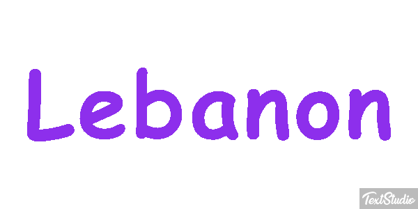 Lebanon Text effect