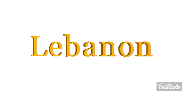 Lebanon Text effect