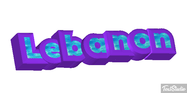 Lebanon Text effect