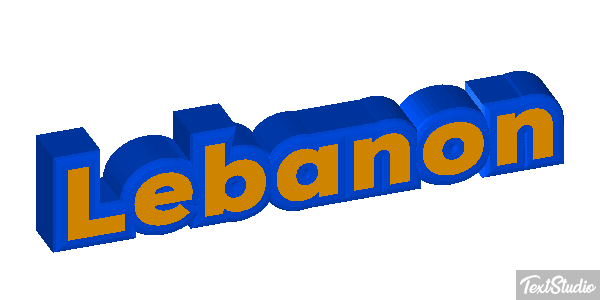 Lebanon Text effect