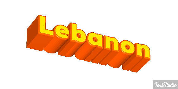 Lebanon Text effect