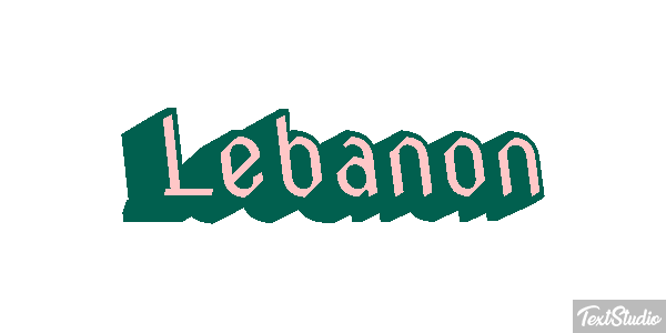 Lebanon Text effect
