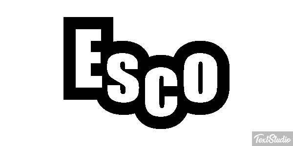Esco Efecto de texto