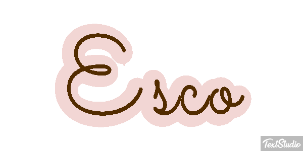 Esco Efecto de texto