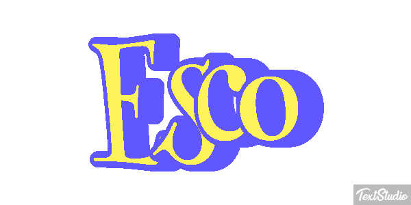 Esco Efecto de texto
