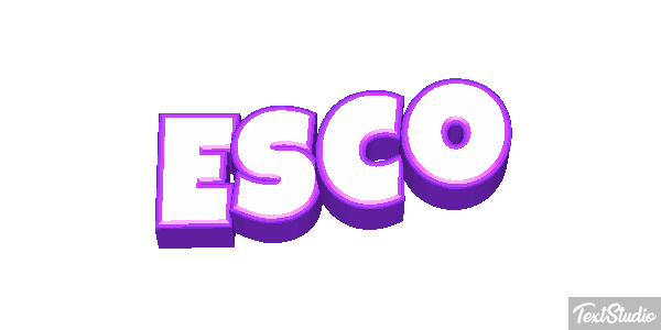 Esco Efecto de texto