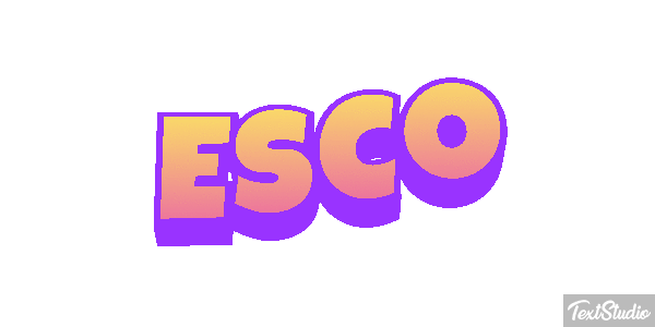 Esco Efecto de texto