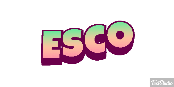 Esco Efecto de texto