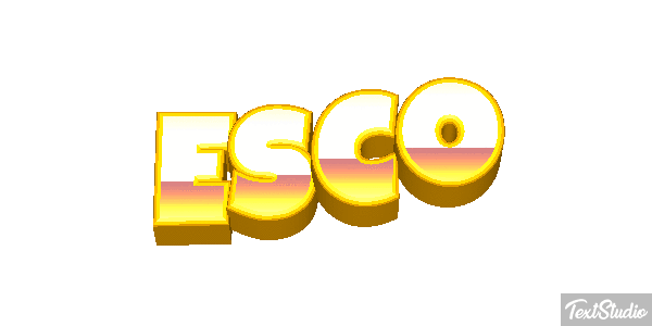 Esco Efecto de texto
