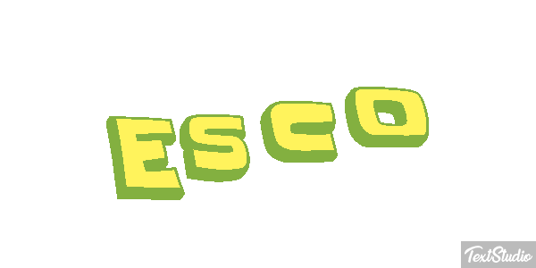 Esco Efecto de texto