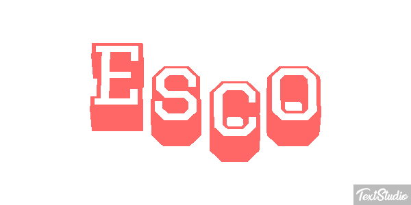 Esco Efecto de texto