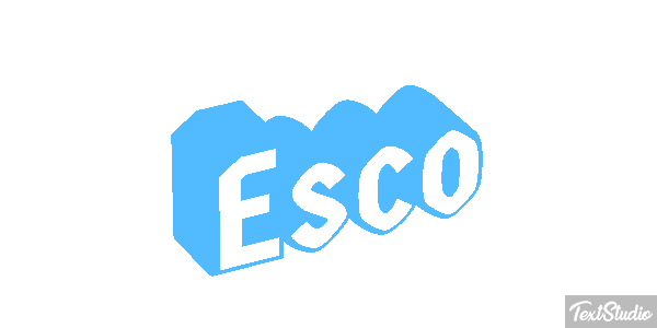 Esco Efecto de texto