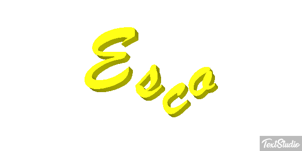 Esco Efecto de texto