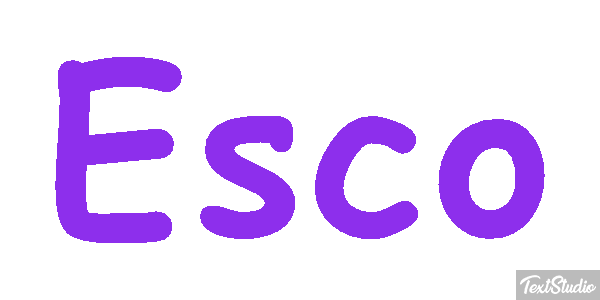 Esco Efecto de texto