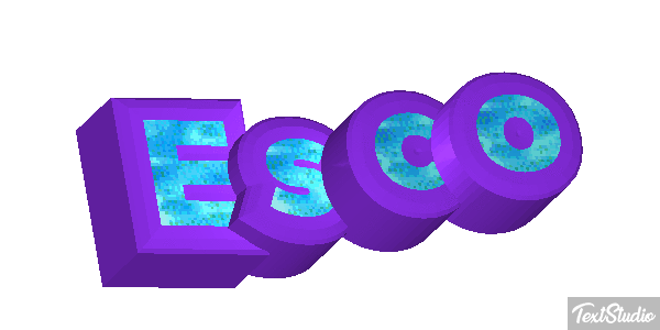 Esco Efecto de texto